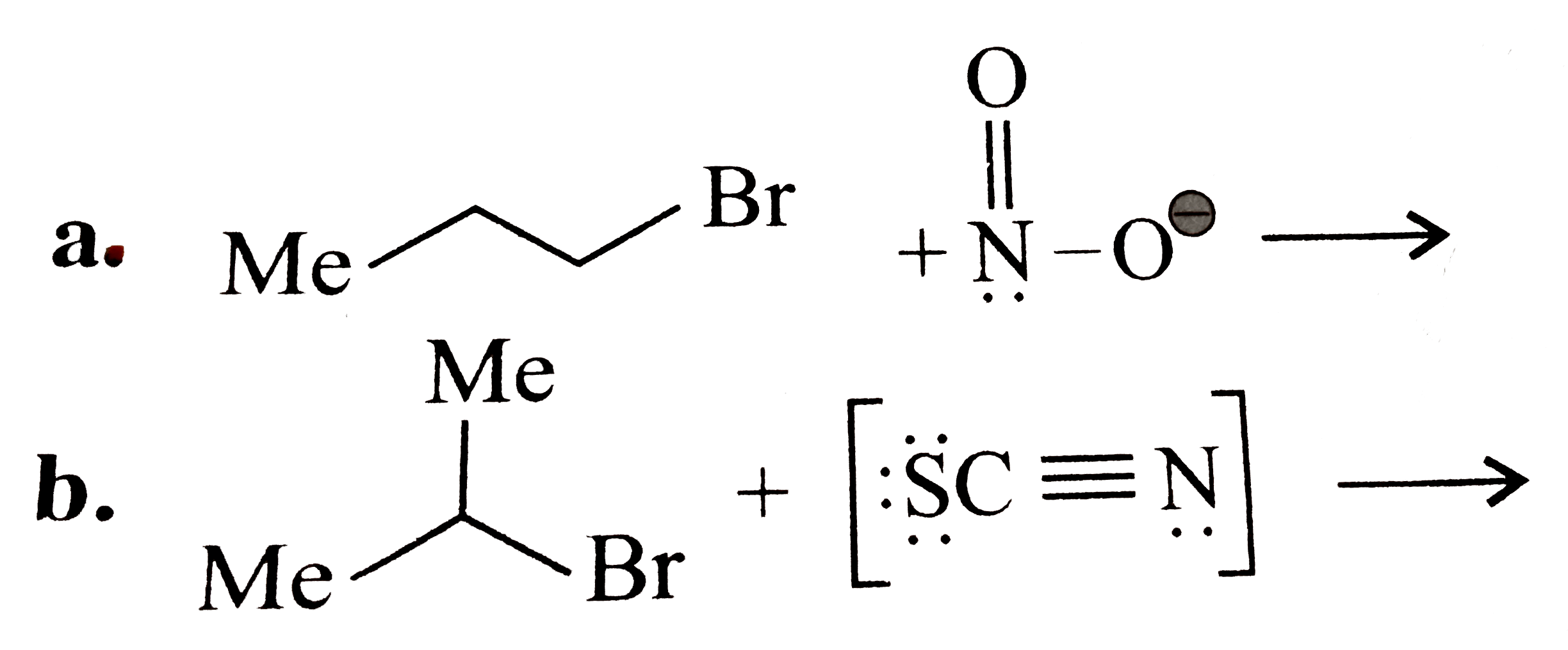 Give the products of the following organic reactions :