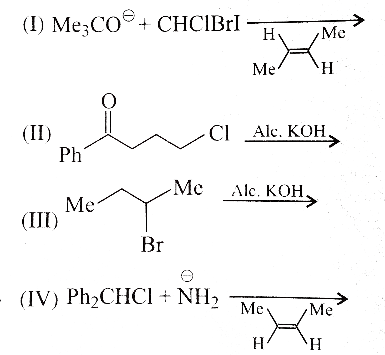 In which of the following alpha -elimination occurs ?   .