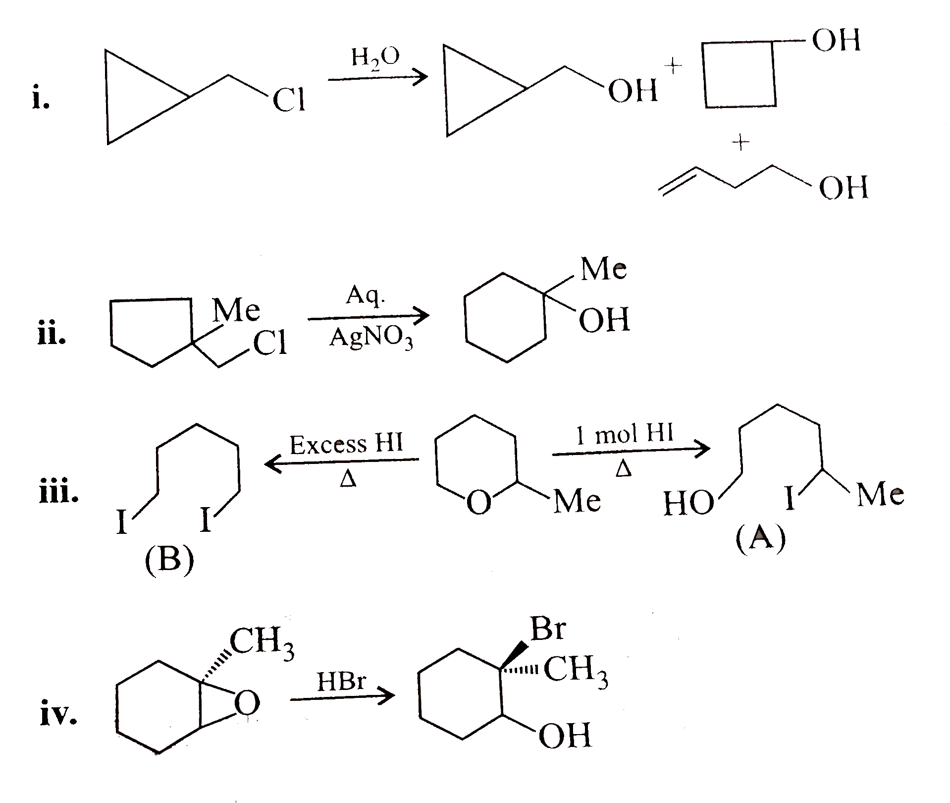 Give a suitable mechanism for the following :   .