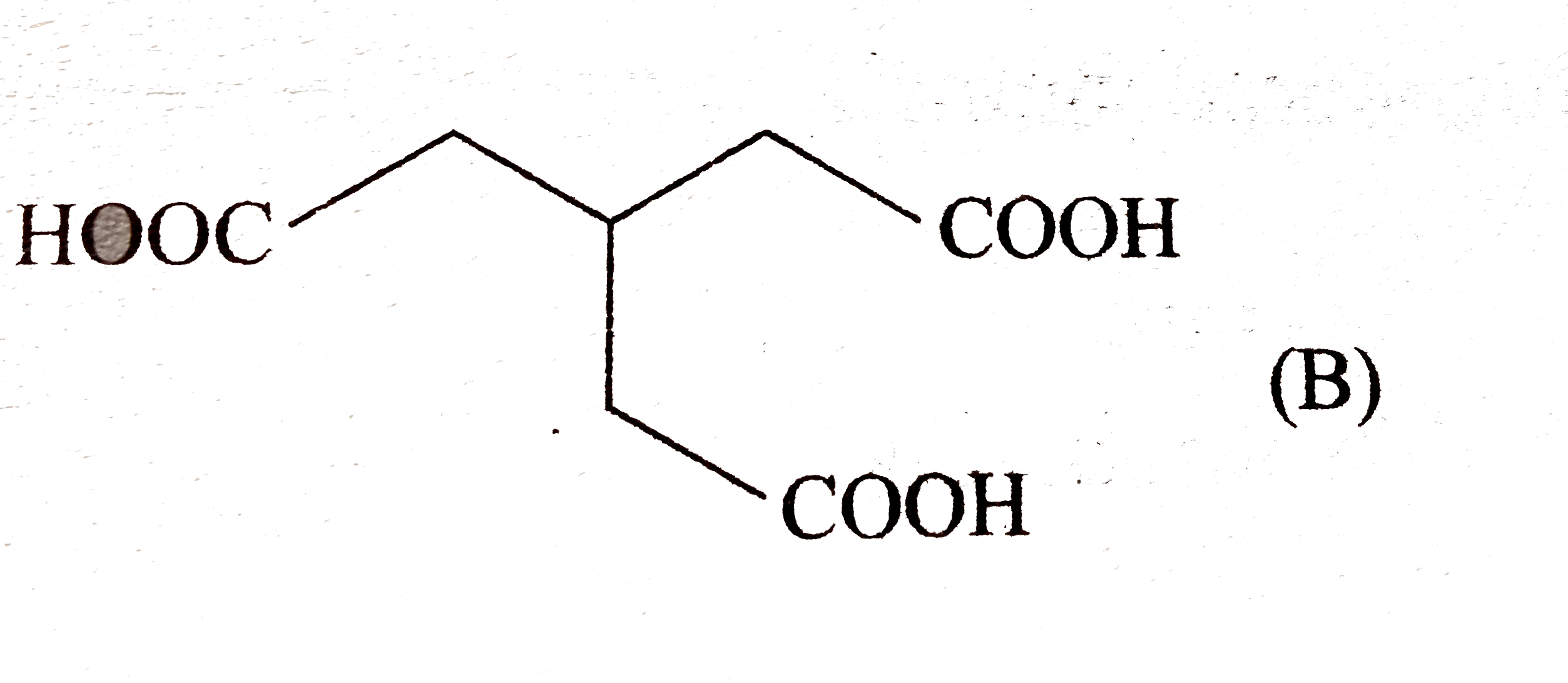 Deduct the structural formul of a compound (A) (C(10)H(16)) the gives (B) as the only compound on oxidation with acidic KMnO(4).