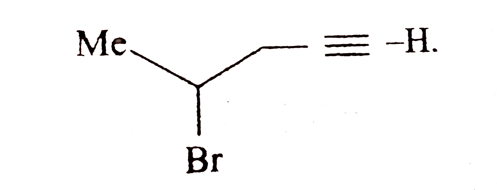 Explain the following observation :   a.  When pent -1 en -4- yneistrested with HBr in molar proportion, the addition takes place on the double bond and not on the triple bond, thereby, yielding the porduct ,      b. The (C=-C) bond length in propene is shorter than expected.   c. Whey benzyl carbocation is more stable than ethyl carbocation ?   d. Why does but -2- ene exhibit cis - trans isomerism but but -2- yne does not ?   e. CI(2)C=C C I(2) does not add CI(2) under usual conditions but adds in the presence of AICI(3).