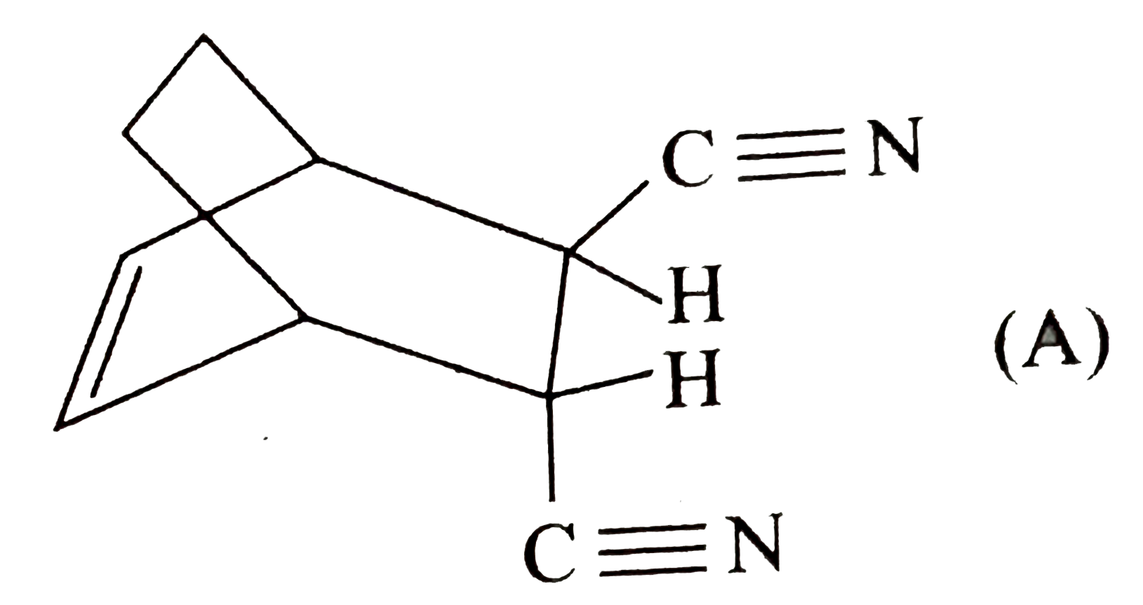 Which of the following dienes an dienophiles could be used to synthesise the following compound (A) ?