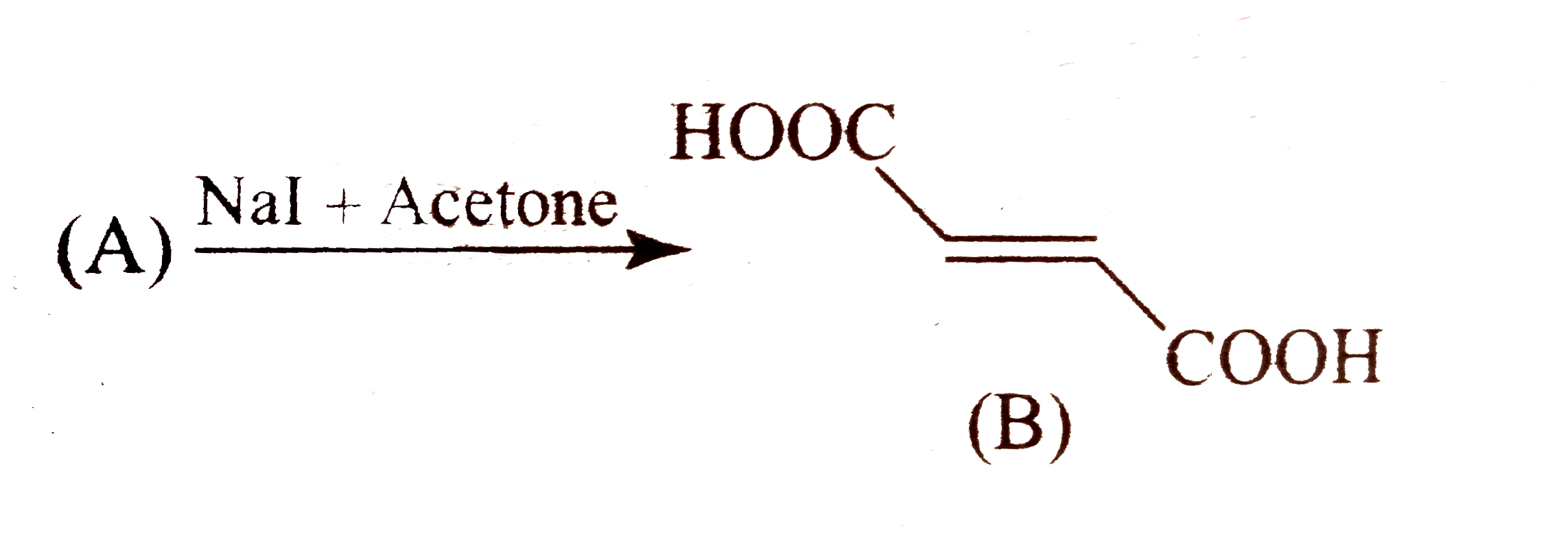 (A) is 2,3-dibromobutan -1,4-dioc acid.    Which stereochemical reactant is (A)?