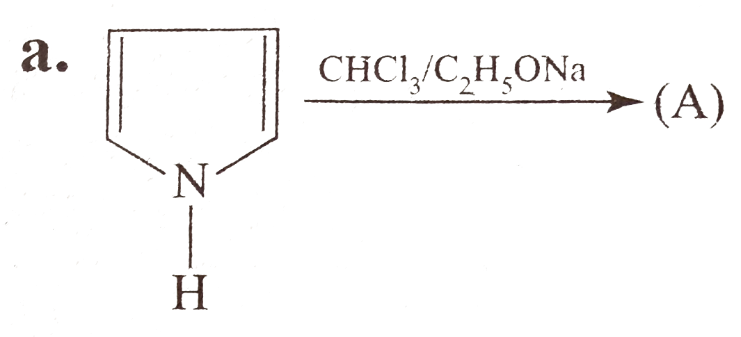 Complete the following reactions :   a. ,  b.     c.    d.  CH(2)=C=CH(2)+CH(2)I(2)+Zn//Cu rarr (A)   e.   CH(2)=CH-CH=CH(2)+CH(2)N(2)overset(hv)rarr   f.    g.     h.