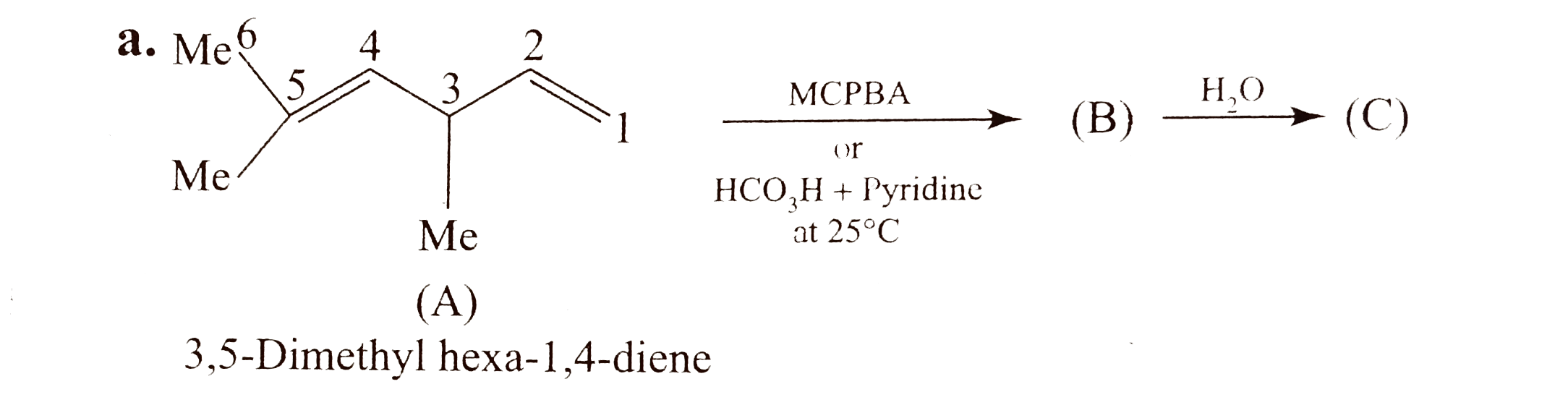 a.    b.     c.       d.    What is the oxidation number of Mn in (B) and oxidation number of Os in (C) ?