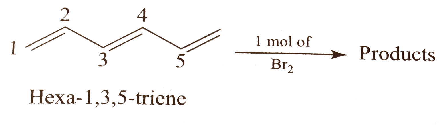 Products   Write all the possible structures and give the structures of the products that are thermodynamically favoured.