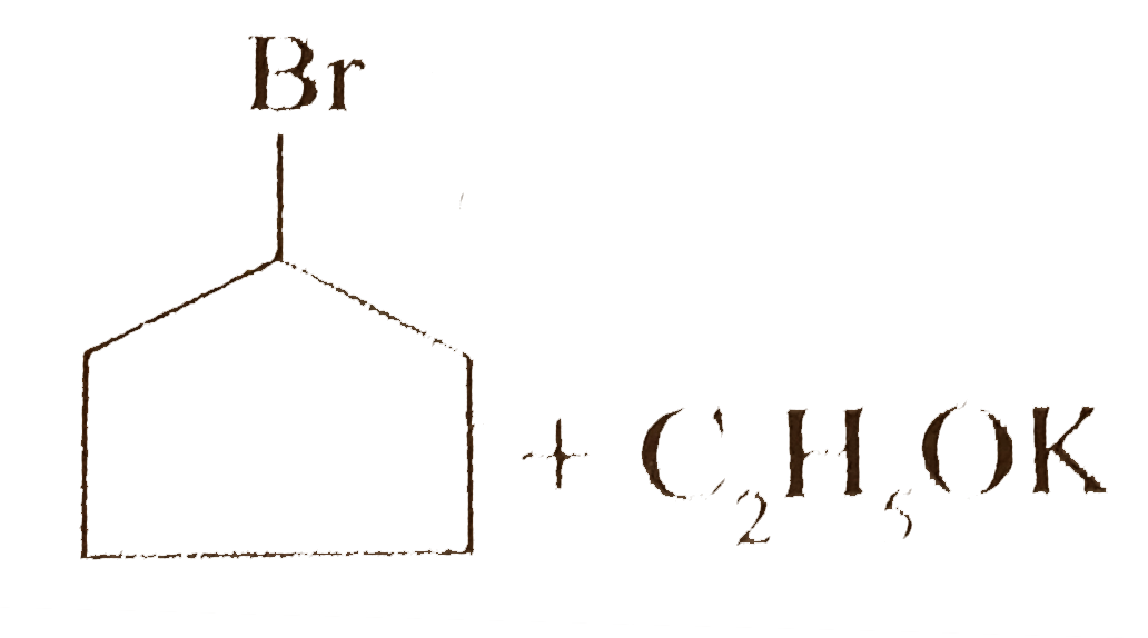 Give the reaction of the following :    i.    ii. 2-Bromo butane + C(2)H(5)Ona( three products )