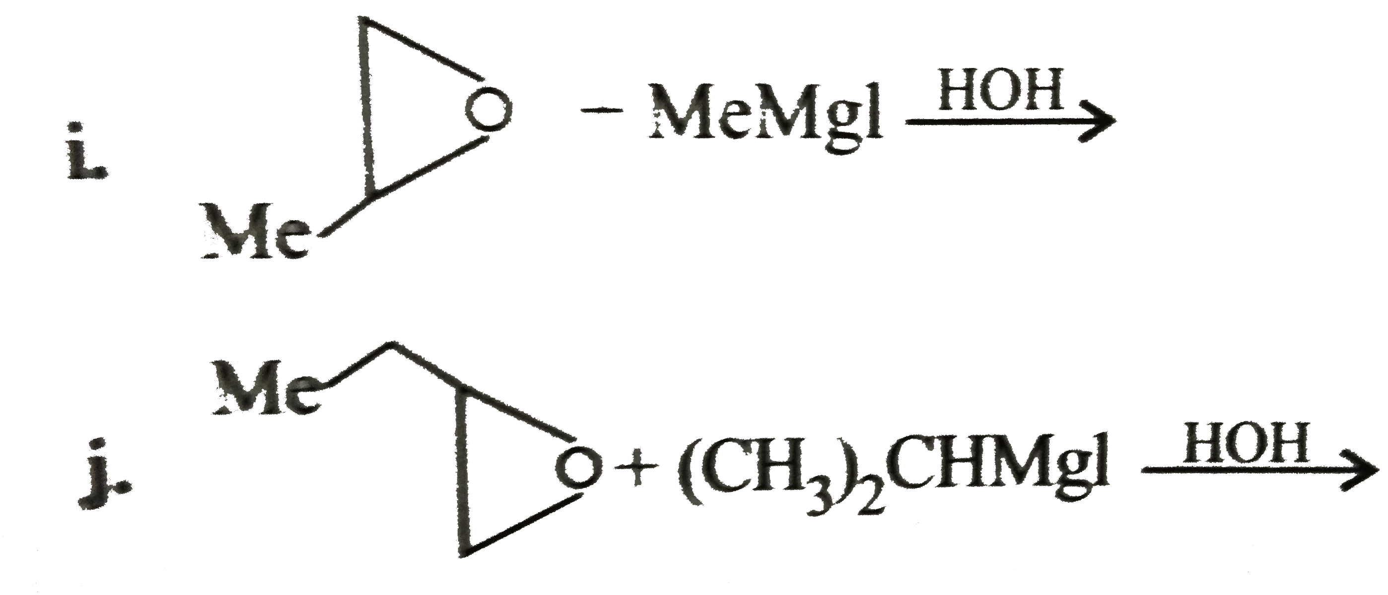 Synthesise the following : (a) Benzyl alcohol from G.R. (b) 2-Meth