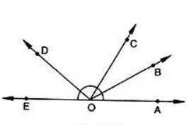 How many pairs of adjacent
  angles, in all, can you name in Figure?