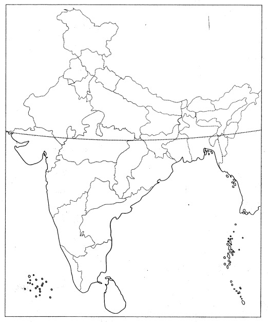 Locate and label the following items on the given map 1 Any two areas