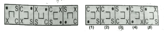 In each of the questions given below which one of the following five answer figures on the right should come after the problem figures on the left, if the sequence ware continued?