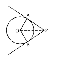 In the following figure, PA and PB are tangents from a point P to a circle with centre O. Then the quadrilateral OAPB must be a