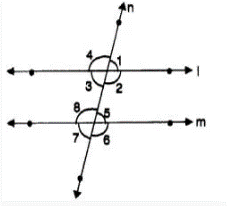 Which of the following pair of angles are not corresponding angles?