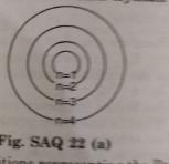 In the given figure for the stationary orbits of the hydrogen atom, mark the transitions representing the Balmer and Lyman series.