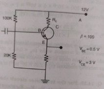 In the circuit shown in Fig. EP 14.40, find the value of Rc.