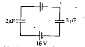 What is thePD across 2muFcapacitor on the circuit: