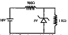 In the following circuit, the current flowing through 1 kOmega resistor is