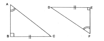 चर्चा कीजिए, क्यों ? DeltaABC~=DeltaFED.