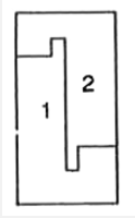 नीचे दिए गए प्रत्येक आयत जिसकी लंबाई 6 cm और चौड़ाई 4 cm है। सर्वांगसम बहुभुजों से मिलकर बने हैं। प्रत्येक बहुभुज का क्षेत्रफल ज्ञात कीजिए।