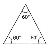 नीचे दी गई आकृति में पाँच त्रिभुजे हैं।  इनमे प्रत्येक त्रिभुज के कोणों में से कुछ कोणों के माप अंकित किए गए हैं, प्रत्येक त्रिभुज के लिए यह बताइए कि वह न्यूनकोण त्रिभुज है, समकोण त्रिभुज है अथवा अधिक कोण त्रिभुज है।