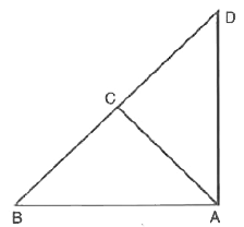 आकृति में , ABD एक समकोण त्रिभुज है । जिसका कोण A समकोण है तथा AC bot BD है । दर्शाइए कि      (i) AB^2=BC.BD   (ii) AC^2=BC.DC    (iii) AD^2=BC.CD.