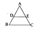 आकृति में, यदि DE || BC है और (AD)/(DB)3/5 = 4.8 cm  तो AE ज्ञात करें।