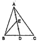 DeltaABC में, E माध्यिका AD का मध्य बिंदु है, तो DeltaBED का क्षेत्रफल है