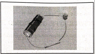 In order to kept the flow of electricity continue in circuit, which of the following items should be used in place of iron nail in the given circuit.