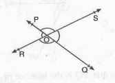 In the given Fig  , lines, PQ and RS intersect each other at point O. If anglePOR ∶ angleROQ = 5 : 7, find the measure of all angles.