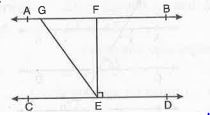 In fig.  , if AB II CD, EF | CD and angleGED = 126^@, find angleAGE, angleGEF and angleFGE.