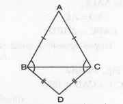 ABC and DBC are two isosceles triangles on the same base BC (See Fig.  ). Show that angleABD = angleACD.