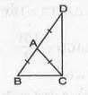 DeltaABC is an isoscelestriangle in which AB = AC. Side BA is produced to D such that AD = AB. Show that angleBCD is a right angle (see Fig.  ).