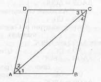 Diagonal AC of a parallelogram ABCD bisects /A (See fig.) . Show that It bisects /C also.
