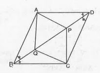 In parallelogram ABCD, two points P and Q are taken on diagonal BD such that DP = BQ (see Fig.  ) Show that Delta APD ~= Delta CQB.