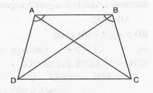 ABCD is a trapezium in which AB||CD and AD = BC (See Fig.)   Show that diagonal AC = diagonal BD.