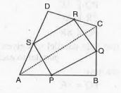 ABCD is a quadrilateral in which P, Q, R and S are the mid-points of sides AB, BC, CD and DA respectively (See Fig.   AC is a diagonal Show that SR II AC and SR = 1/2 AC.