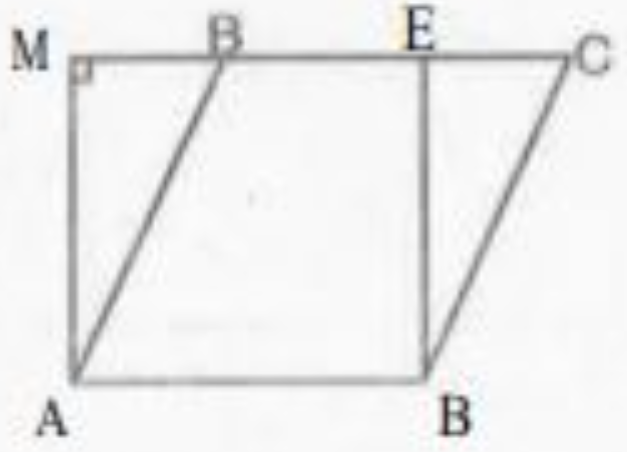 In Fig.    If parallelogram ABCD and rectangle ABEF are of equal area,  then :