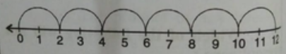 Which of the following is shown on the given number line ? .