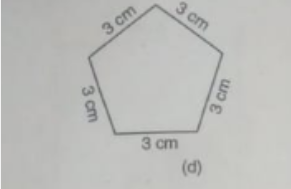 Find the perimeter of each of the following figures: