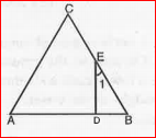 In fig., angleA=angle1 Prove that triangleBDE~triangleBCA .    .