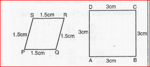 State whether the following quadrilaterals are similar or not :-