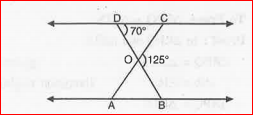In fig., triangleODC-triangleOBA, angleBOC=125@0  and angleCDO=70@0. Find angleDOC, angleDCO and angleOAB .