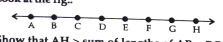 Look at the fig.  show that AH> sum of lenghts of AB+BC+CD