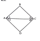 In the fig. we have angle1=angle2, angle2=angle3. Show that angle1=angle3