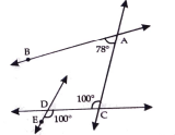 In the fig. state which lines are parallel and why?