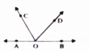 In the fig angleAOB is  straight line. If angleAOC+angleBOD=85^@ then angleCOD=