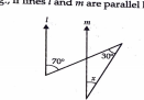 In fig. if lines l and m are parallel lines then x=
