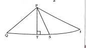 In the fig. PS is the bisector of angleQPR and PTbotQR. Prove that angleTPS=1/2(angleQ-angleR)
