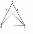 In the fig. X and Y are respectively two points on equal sides AB and AC of triangleABC such that AX=AY. Prove that CX=BY