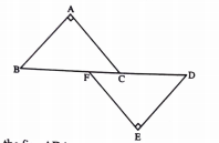 In the fig. BAbotAC and DEbotEF such that BA=DE and BF=DC. Prove that AC=EF